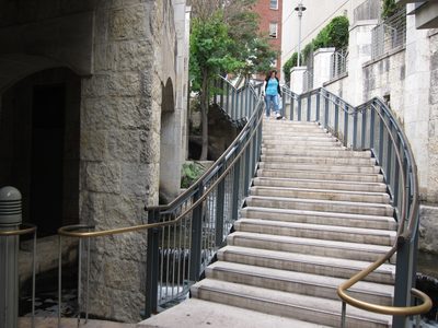 One of the entrances (or exits) from the River Walk